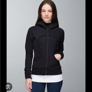 lululemon athletica Size 8 Black Scuba Zip-Up Jacket
